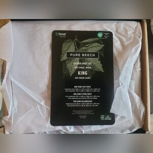 Pure Beech King Sateen Sheet Set